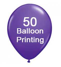 [50 pieces] Balloon Logo Printing 1 Side 1 Colour